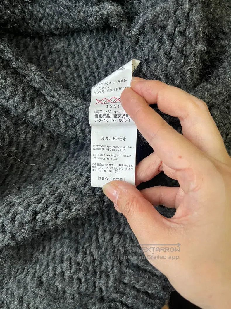 Yohji Yamamoto Yohji Yamamoto Grey Knit Cardigan sweater Size US M / EU 48-50 / 2 - 3 Thumbnail