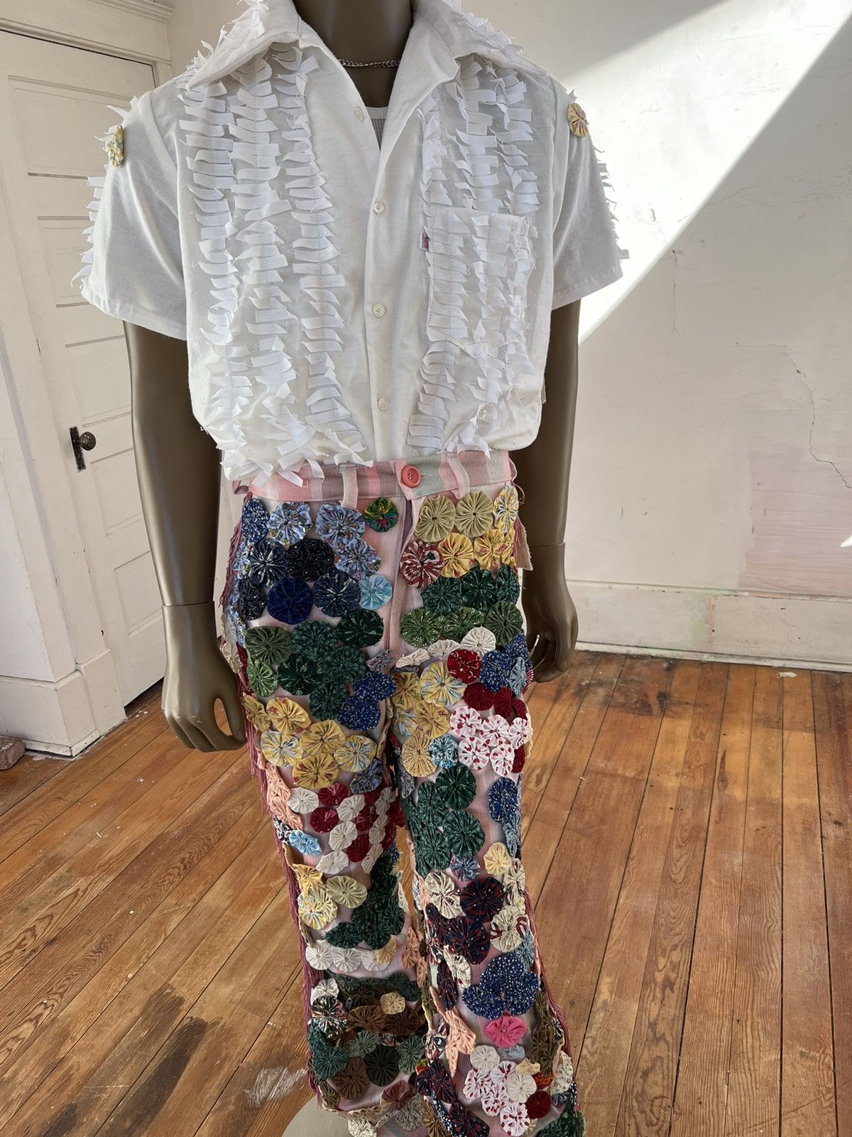 Other Matching set Donut Bell Pants Slouche Tab shirt L w 33” Size 42R - 2 Thumbnail
