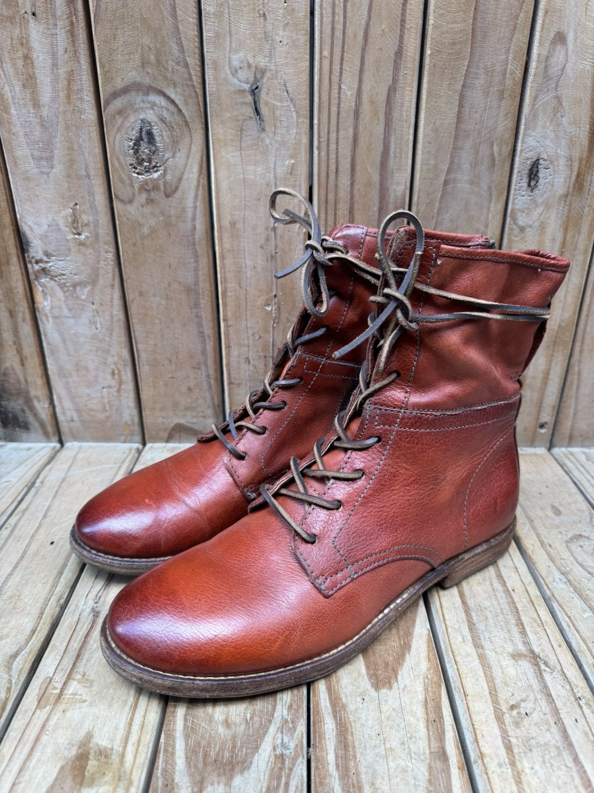 A.S.98 A.s 98 Red boho Women’s leather boots EUR 41 USA 9.5-10 UK 8 Size US 11 / IT 41 - 1 Thumbnail