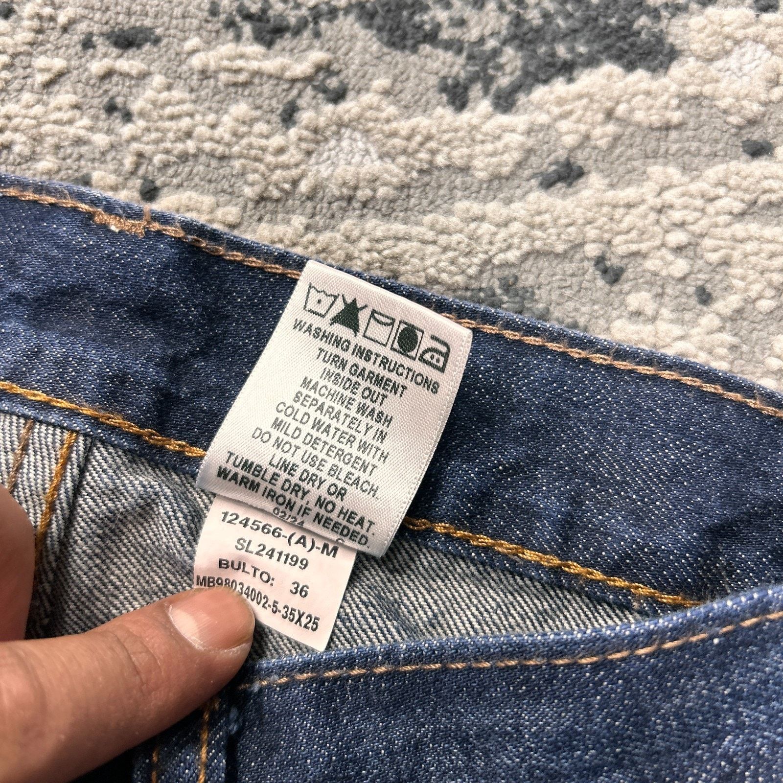 CINCH Cinch Miller Jeans Womens 29x32 Blue Denim Straight Leg Size 29" - 5 Thumbnail