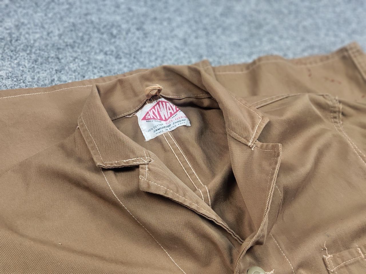 Vintage Skyways Sanforized British 60's drill work Distressed Jacket Size US M / EU 48-50 / 2 - 19 Thumbnail