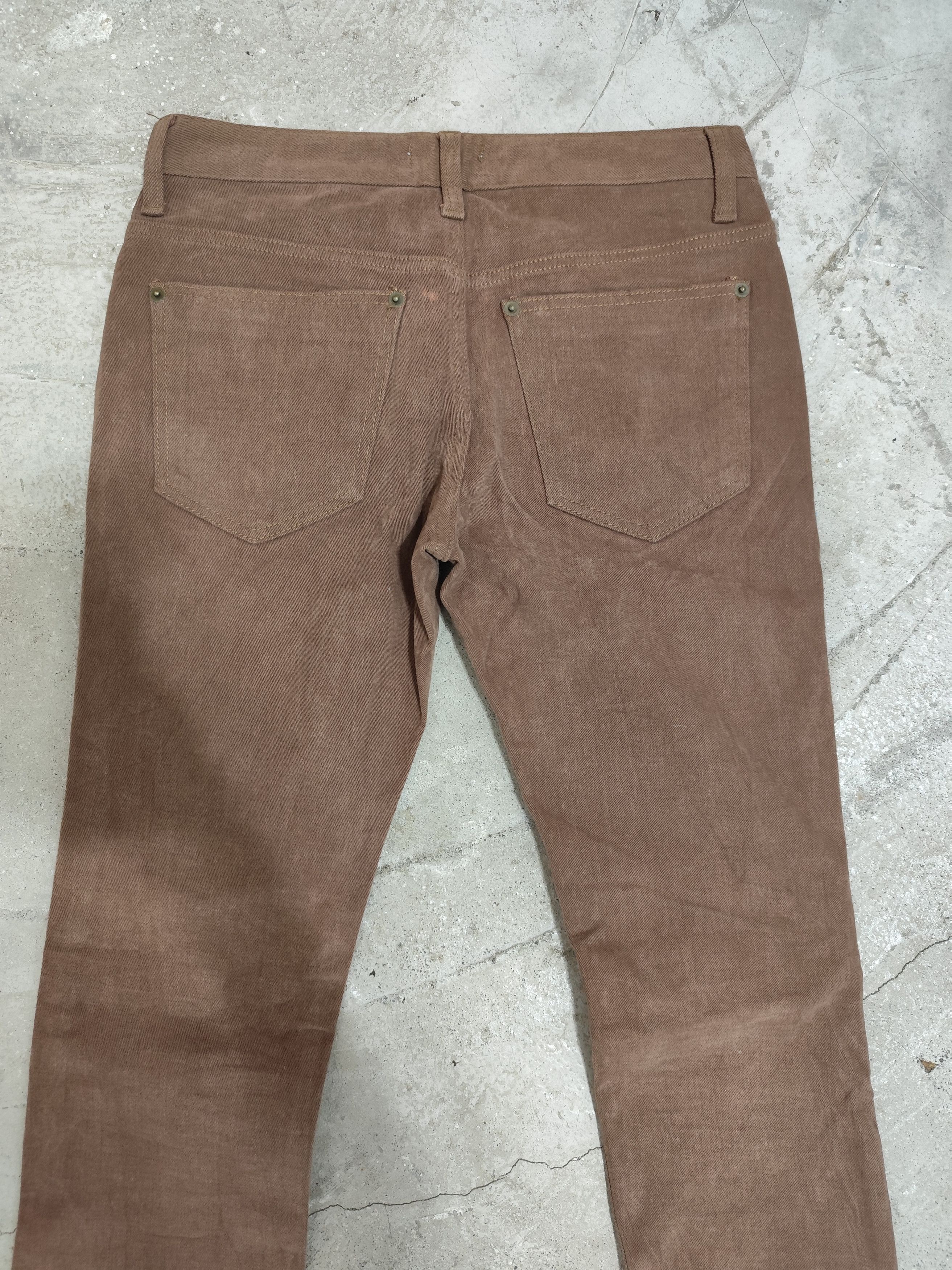 Helmut Lang VINTAGE 90s HELMUT LANG BROWN PANTS Size US 30 / EU 46 - 6 Thumbnail