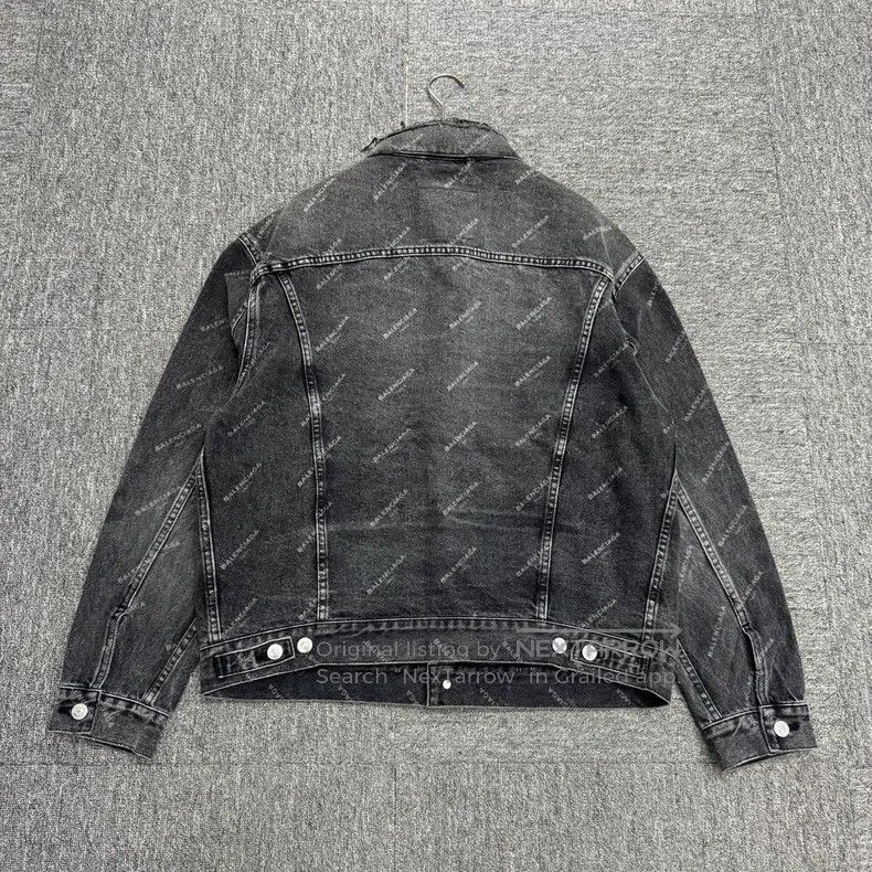 Balenciaga Balenciaga Barrage Printed Denim Jacket Size XXS / US 00 / IT 34 - 5 Thumbnail