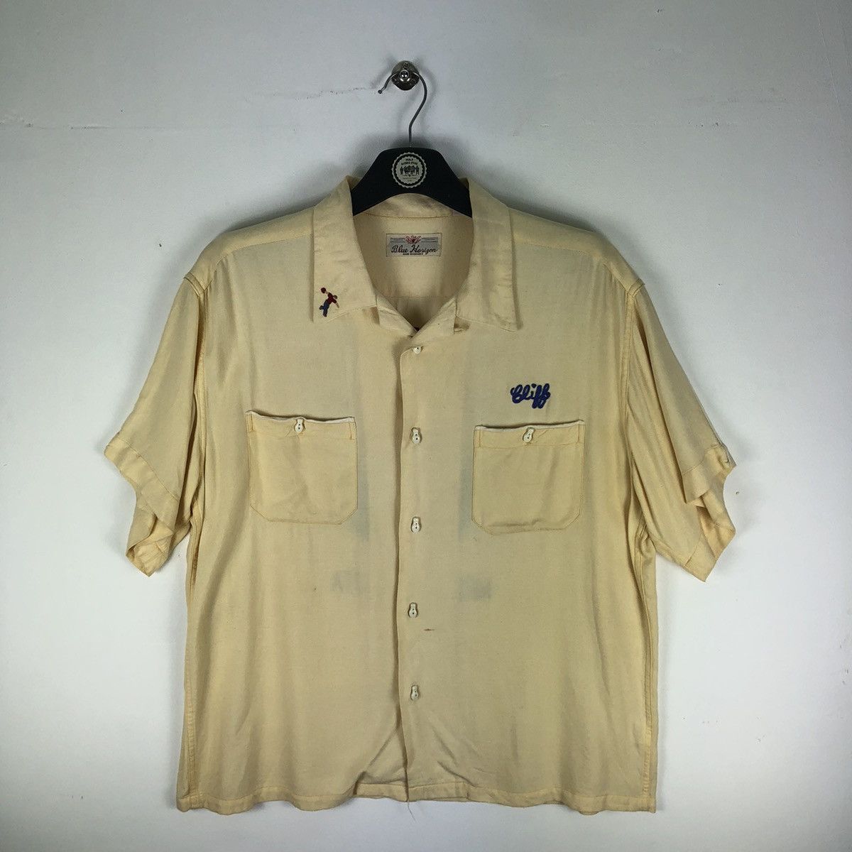 Vintage Vintage Bowling Shirt Double Pocket by Blue Horizon Size US L / EU 52-54 / 3 - 1 Thumbnail