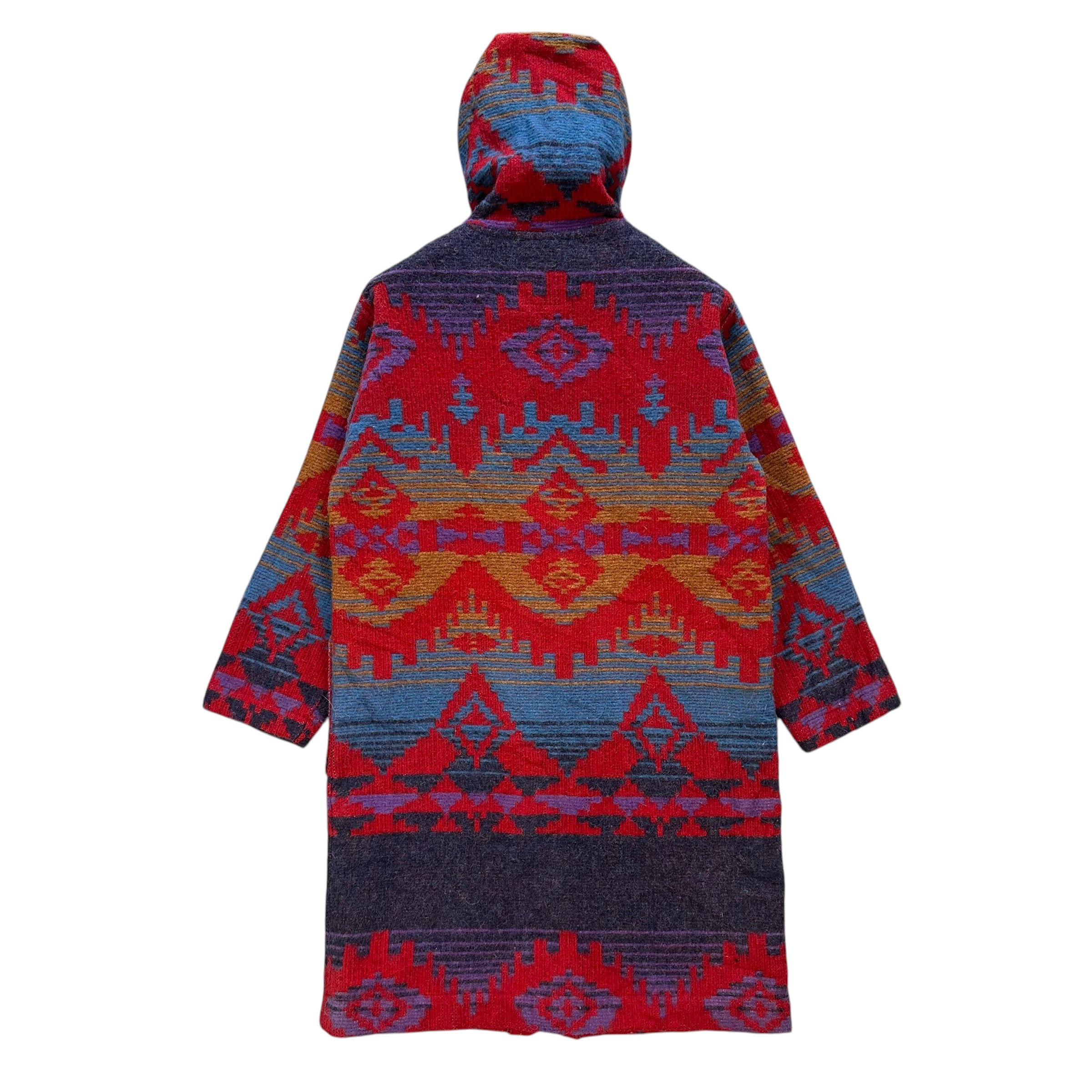 Native 80’s P.L GREENE'S American Made Navajo Hooded Coat #A67-1613 Size US M / EU 48-50 / 2 - 8 Thumbnail