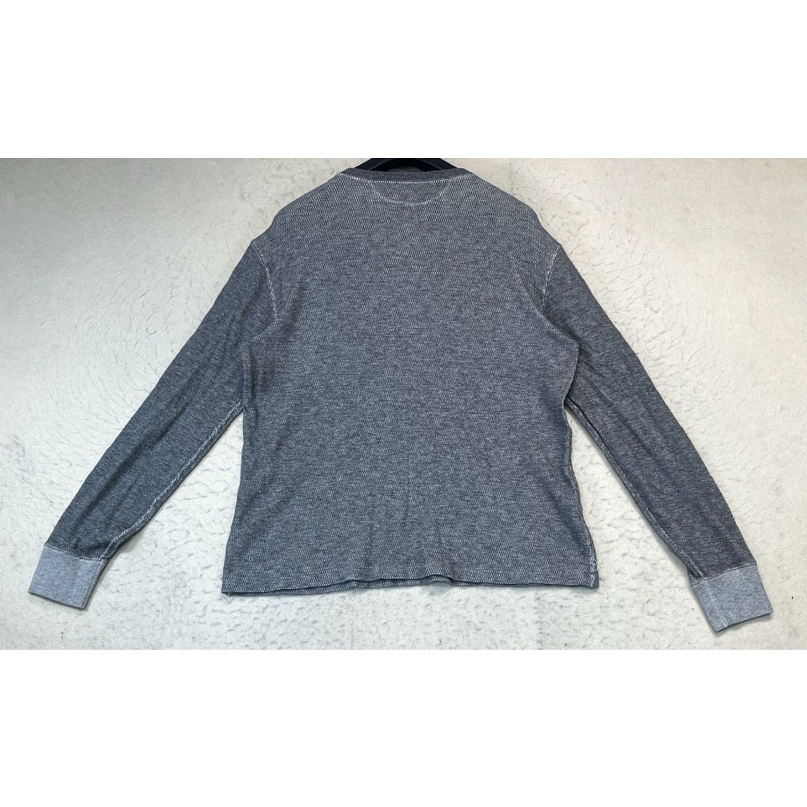 Polo Ralph Lauren Polo Ralph Lauren Henley Shirt Gray Thermal Long Sleeve Button Logo USRL Military Mens M Size US M / EU 48-50 / 2 - 2 Thumbnail