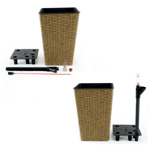 Designer × Homemade 2-Pack Smart Self-watering Square Planter for Indoor and Out Size US L / EU 52-54 / 3 - 6 Thumbnail