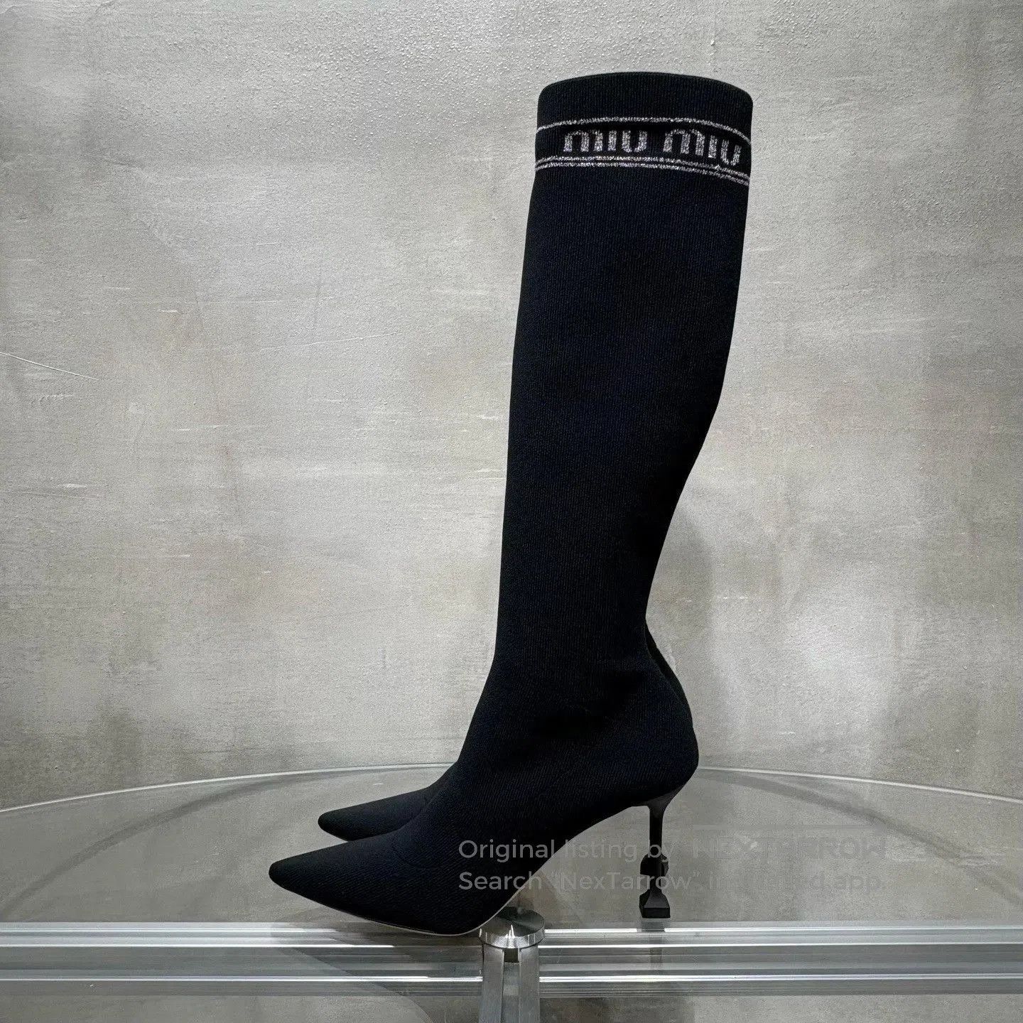 Miu Miu Miu Miu Black Over-the-Knee Boots. Size US 6 / IT 36 - 3 Thumbnail