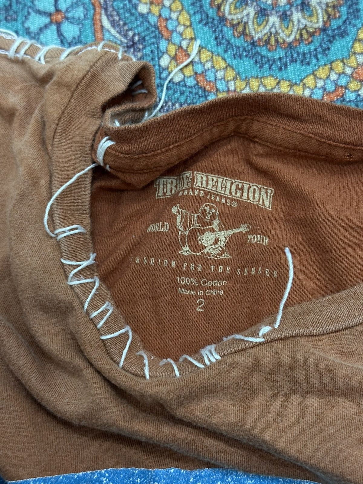 True Religion True Religion White Stitching L/S Shirt Size US M / EU 48-50 / 2 - 12 Thumbnail