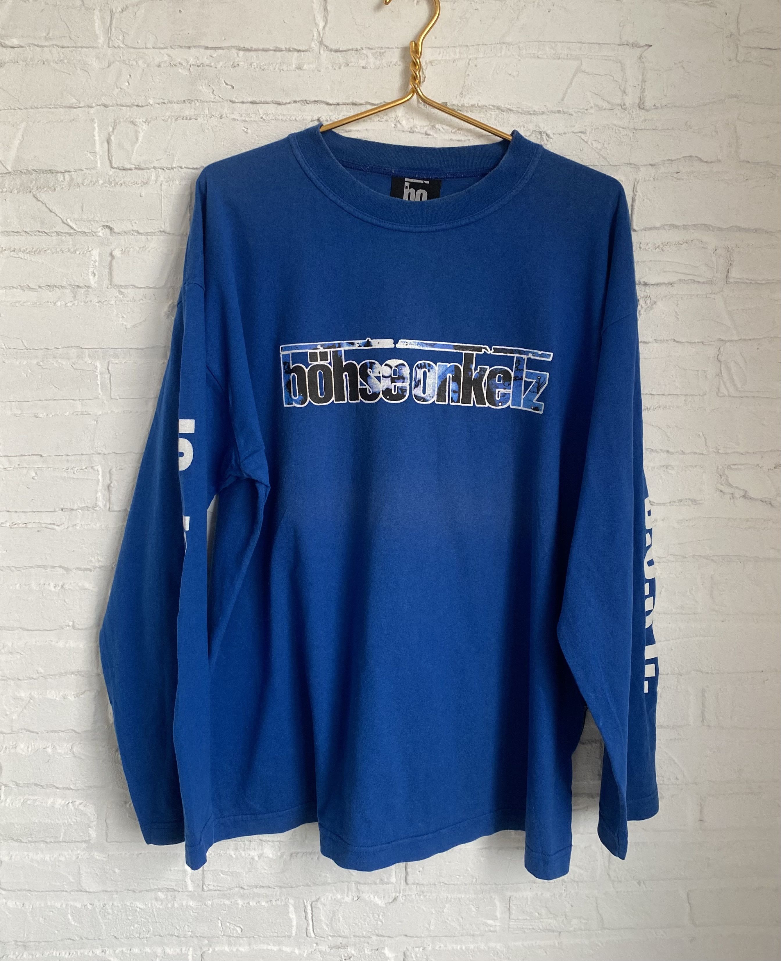 Band Tees × Vintage RARE Vintage 90s Bohse Onkelz member of B.O.S.C. T-shirt Size US L / EU 52-54 / 3 - 2 Thumbnail