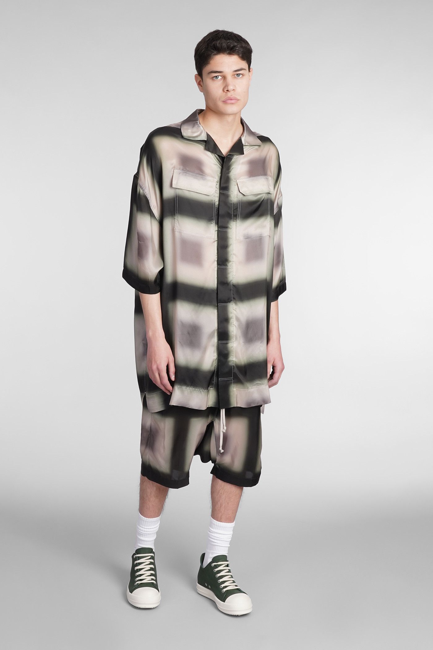 Rick Owens o1y0325 Patterned Shirt in Multicolor Size US M / EU 48-50 / 2 - 2 Thumbnail
