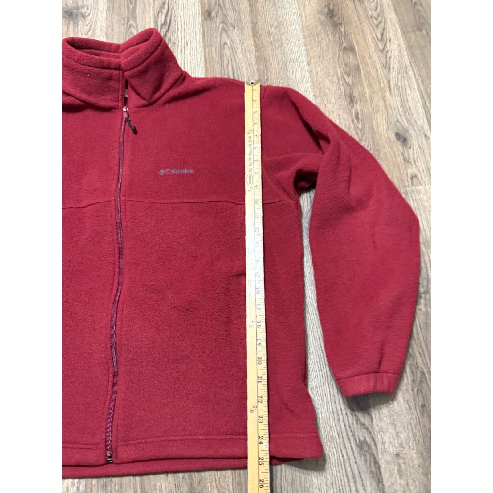 Vintage Columbia Sweatshirt Mens Size L Red Full Zip Fleece Zip Pockets Outdoor 90s? (Note: No new info) Size US L / EU 52-54 / 3 - 7 Thumbnail