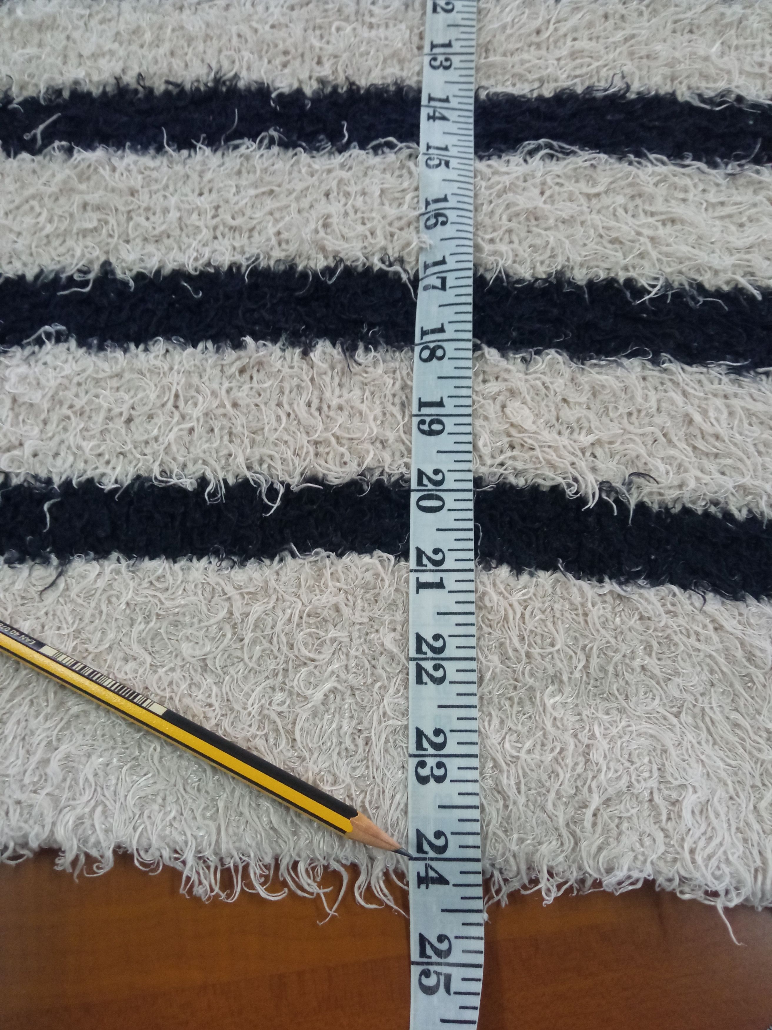 Japanese Brand Unbranded Mohair Stripe V Neck Jumper Size L / US 10 / IT 46 - 16 Thumbnail