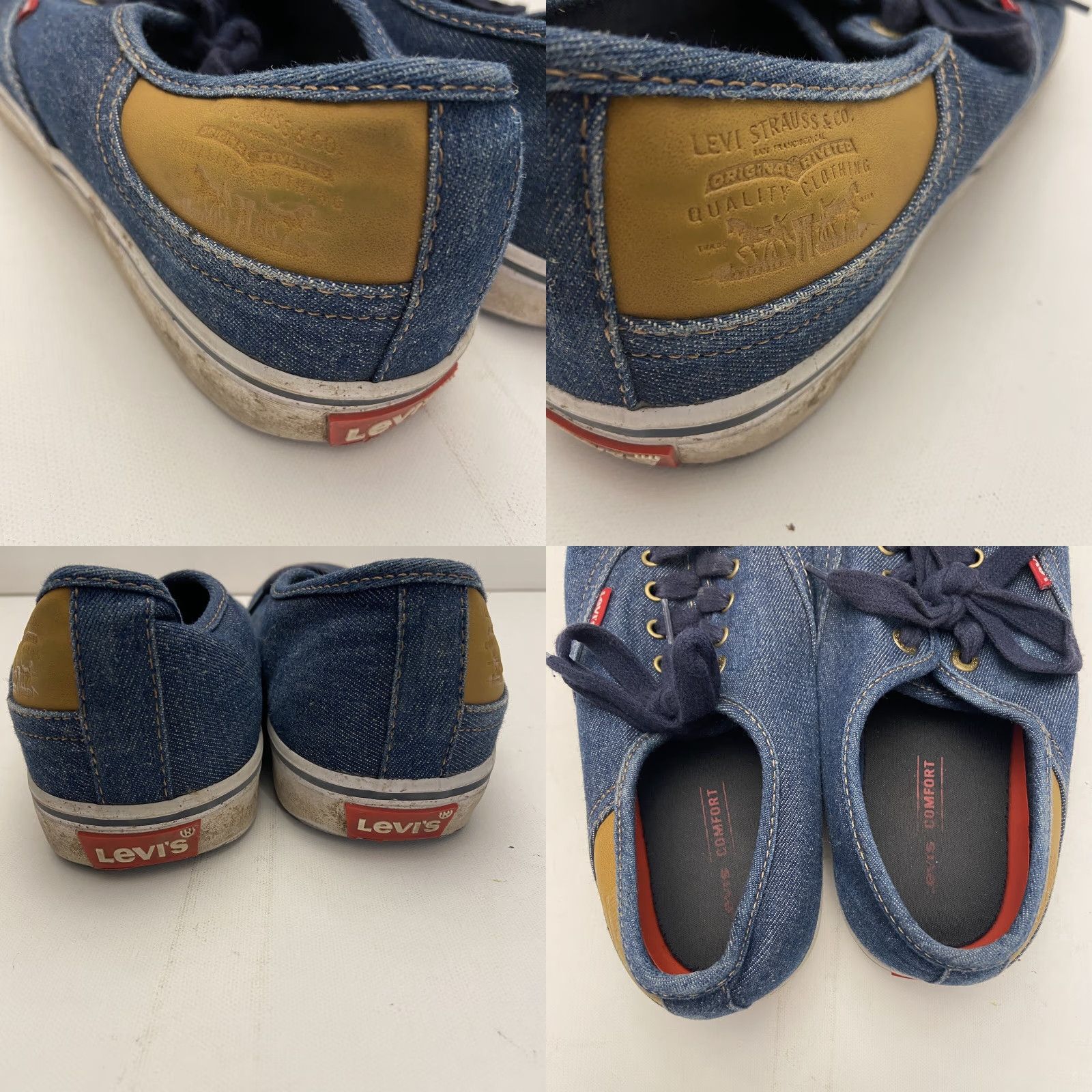 Denime Levi's Sneaker Denim Blue Canvas Men 9.5 Size US 9.5 / EU 42-43 - 8 Thumbnail