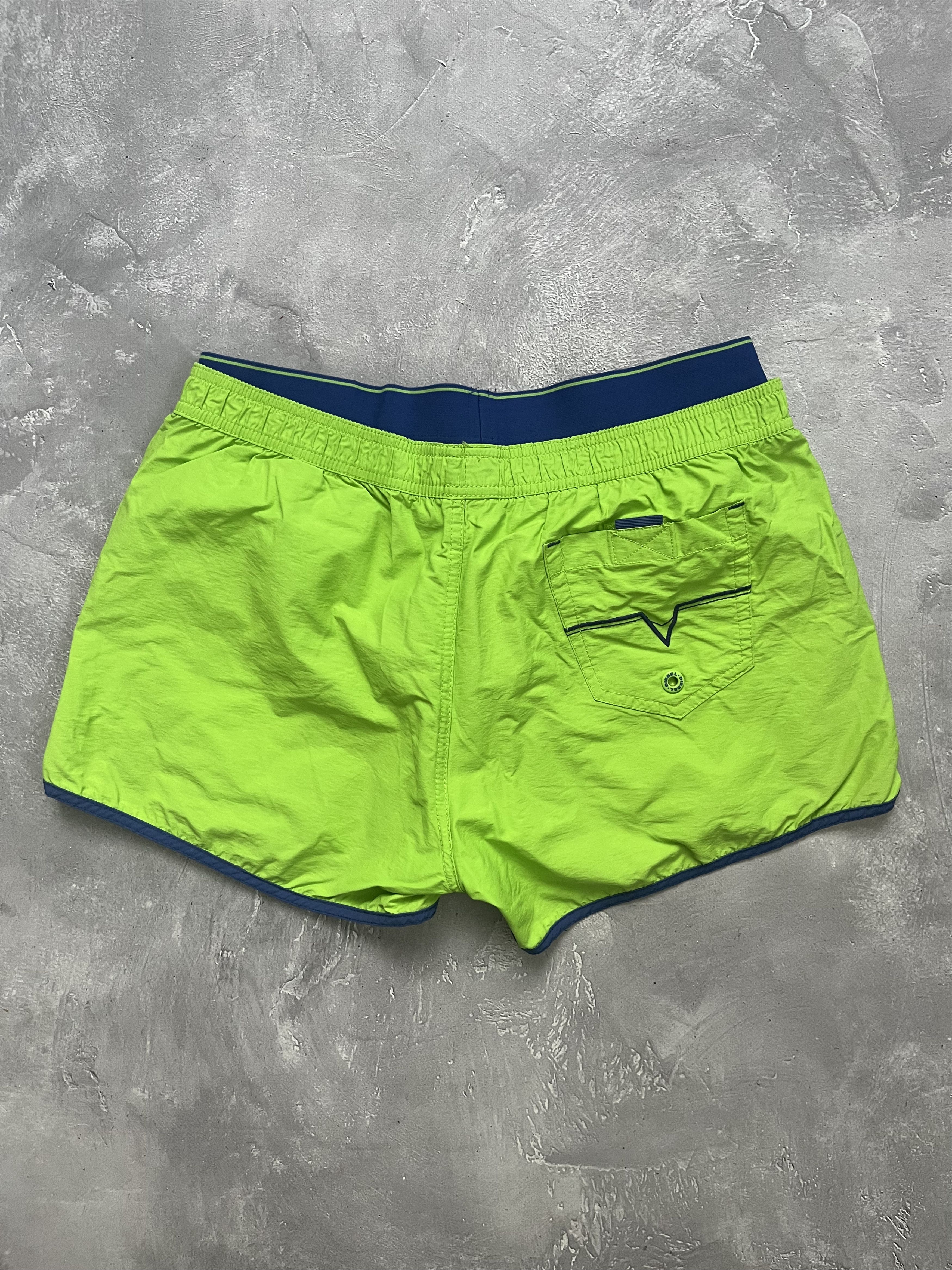 Diesel Diesel LOGO Swimwear Swim Boxer Trunk Short Size M Green Size US 32 / EU 48 - 5 Thumbnail