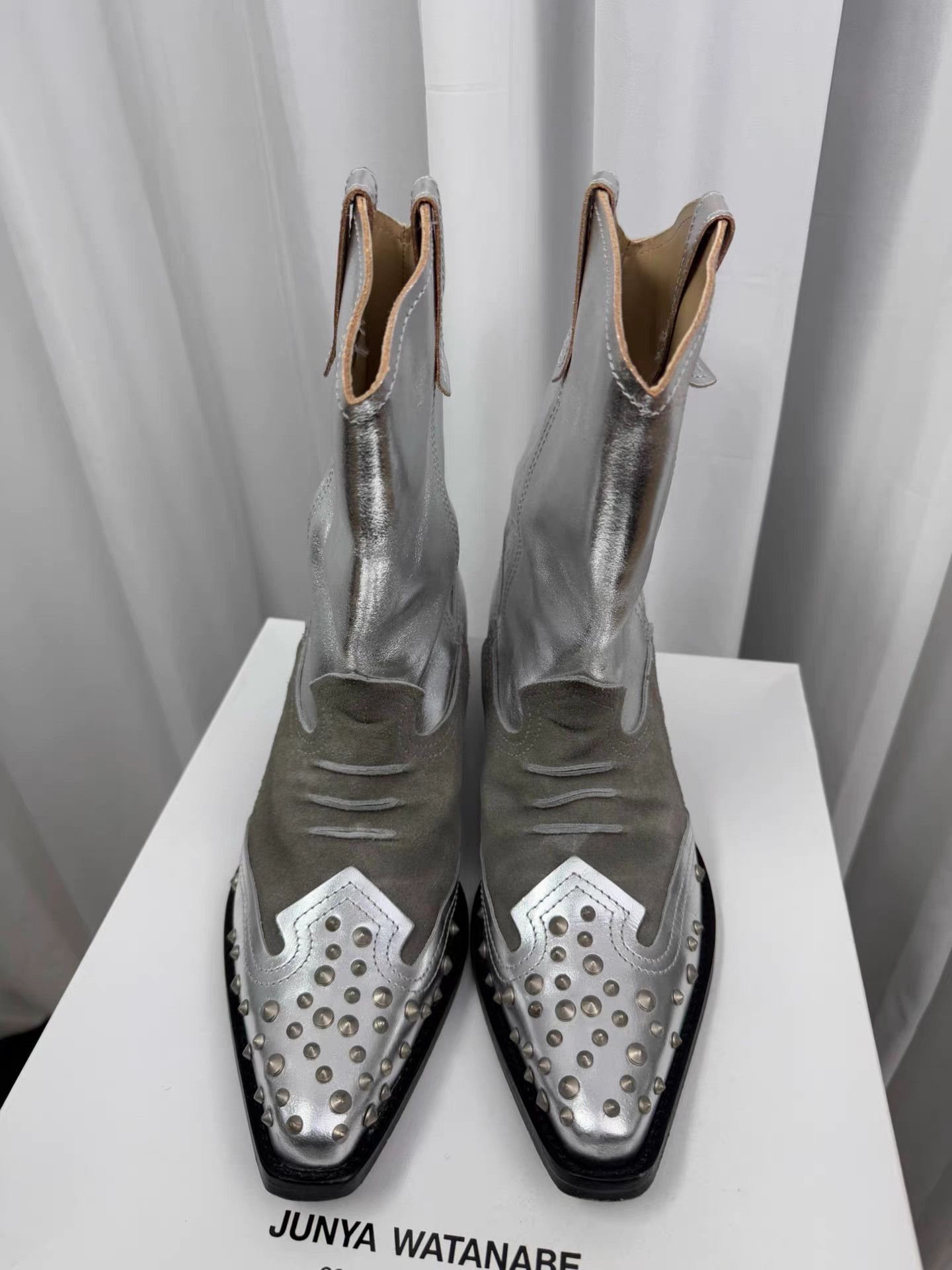 Junya Watanabe Junya watanabe Studded Silver Boots K20 Size US 9 / EU 42 - 4 Thumbnail
