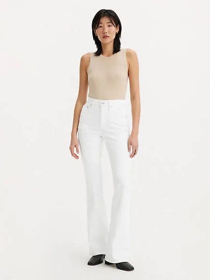 Vintage Flare y2k white Jeans Size 27" / US 4 / IT 40 - 2 Thumbnail