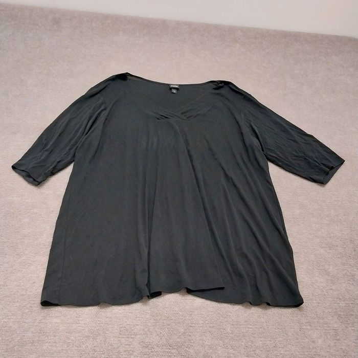 Eileen Fisher Womens Size M Swing Tank Top Black 100% Silk Tunic