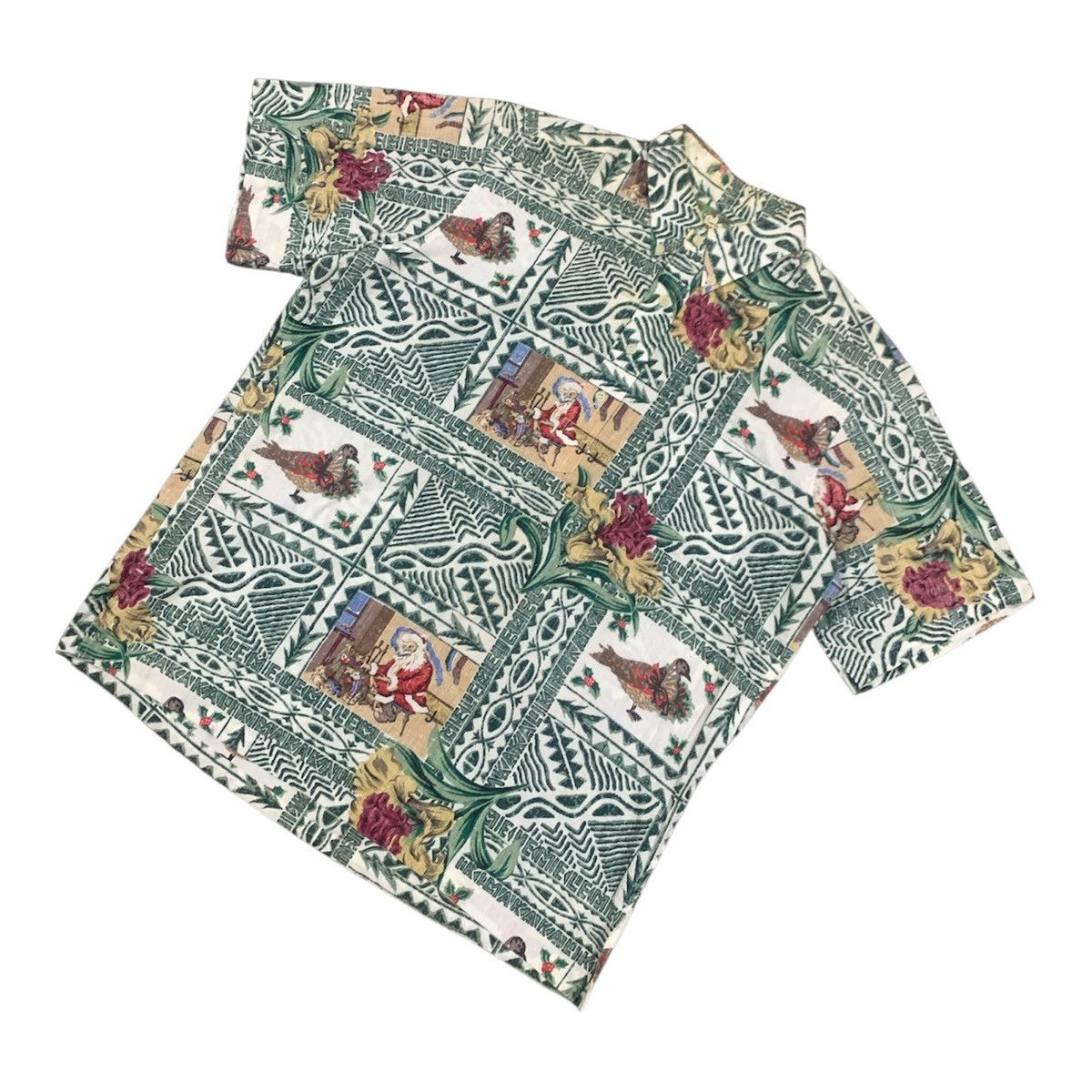 Reyn Spooner Vtg Mele Kalikimaka Reyn Spooner Tropical Hawaiian Shirt Size US L / EU 52-54 / 3 - 4 Thumbnail