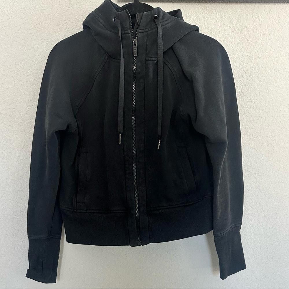 Lululemon Lululemon Back To It Hoodie Zipped Sweatshirt Black Fleece 4 Size S / US 4 / IT 40 - 4 Thumbnail