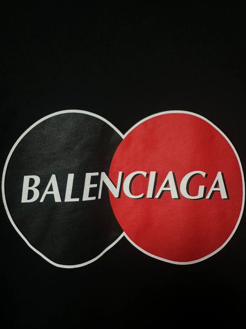 Balenciaga Balenciaga Black MasterCard Coke Short Sleeve Size US XXS / EU 40 - 2 Thumbnail