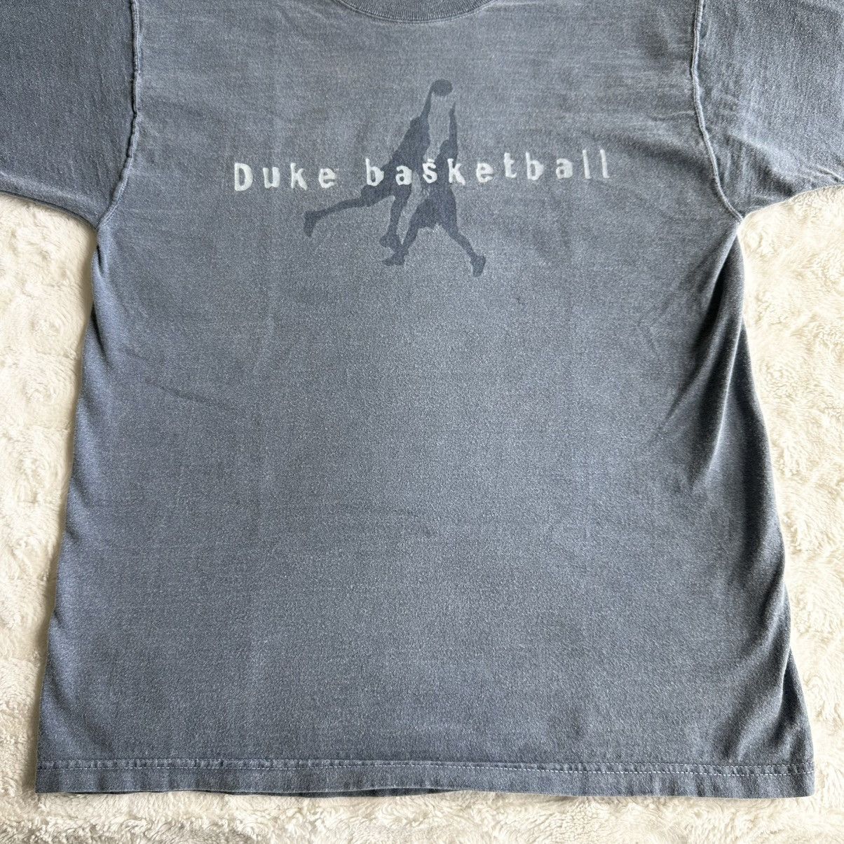 Fruit Of The Loom Vintage Duke Basketball Shirt Tee Mens Large Blue Devils 90s Size US L / EU 52-54 / 3 - 5 Thumbnail
