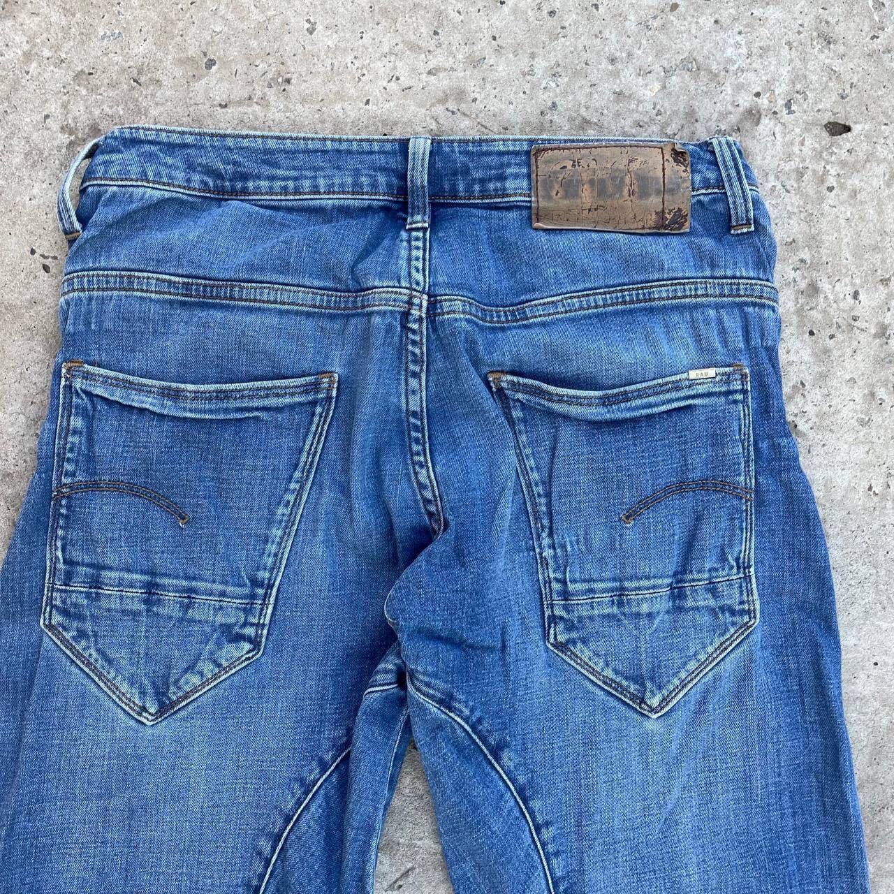 Le Grande Bleu (L.G.B.) Vintage Man’s G-Star Raw W28xL32 Y2K 00s USA Crazy Size US 28 / EU 44 - 9 Thumbnail