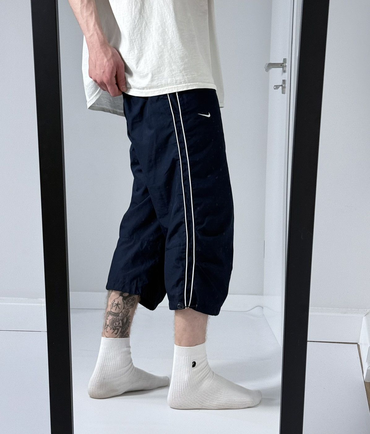 Nike Vintage Nike y2k wide buggy streetwear oversize track shorts Size US 32 / EU 48 - 3 Thumbnail