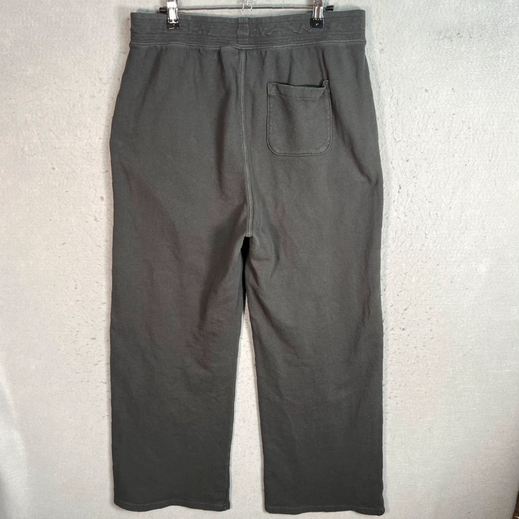 Vintage VINTAGE Unsubscribed Womens Large Gray Wide-Leg Sweatpants Size 36" / US 14 / IT 50 - 2 Thumbnail