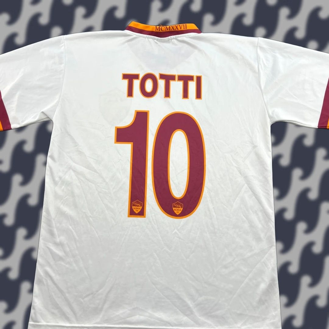 Vintage AS Roma Official 2013 2014 Away Totti #10 Football Jersey Mens Small Licensed Shirt Size US S / EU 44-46 / 1 - 1 Thumbnail