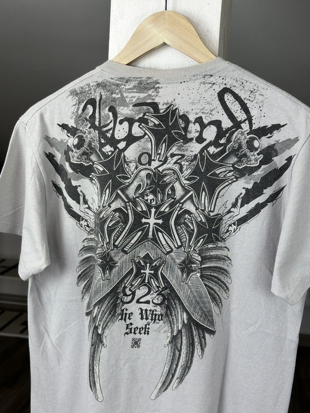 Vintage Crazy Y2K Skull Affliction Style Tee Size US M / EU 48-50 / 2 - 10 Thumbnail