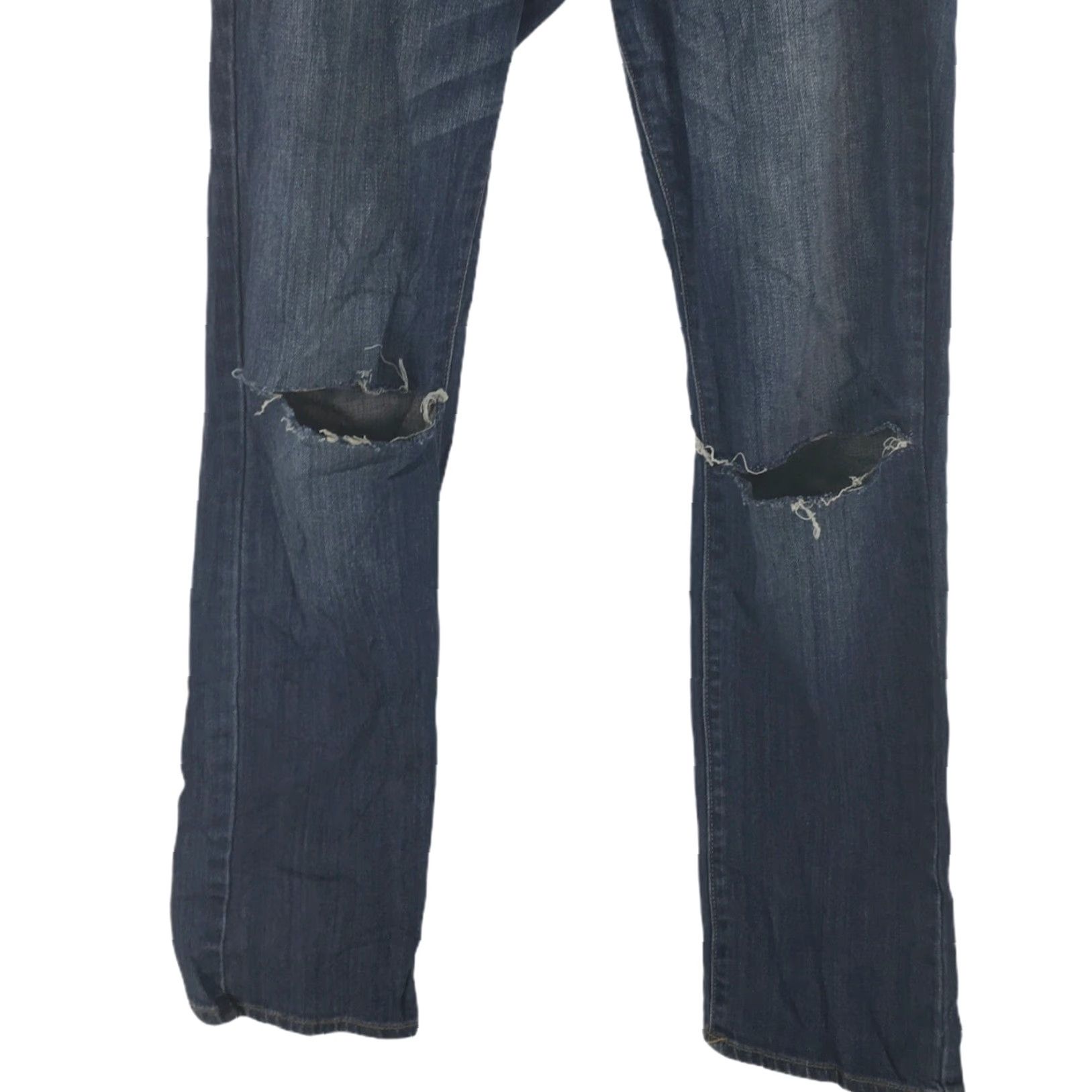 Lucky Brand Lucky Brand Womens Sofia Ankle Jeans Regular 30x29 Blue Distressed 5-Pocket Denim Pants 4 Womens Size 27" / US 4 / IT 40 - 4 Thumbnail