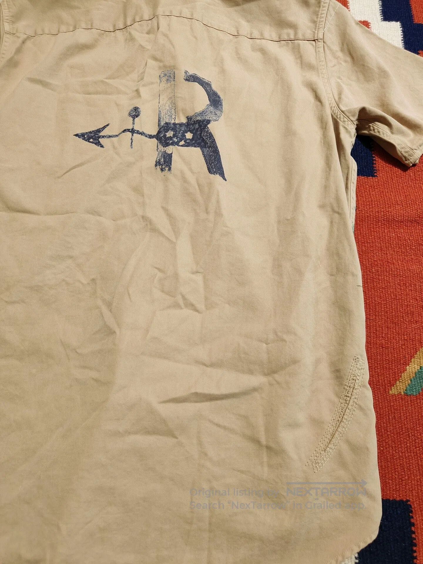 Polo Ralph Lauren Vintage RL Fishing Patch Short Sleeve Shirt. Size US S / EU 44-46 / 1 - 8 Thumbnail