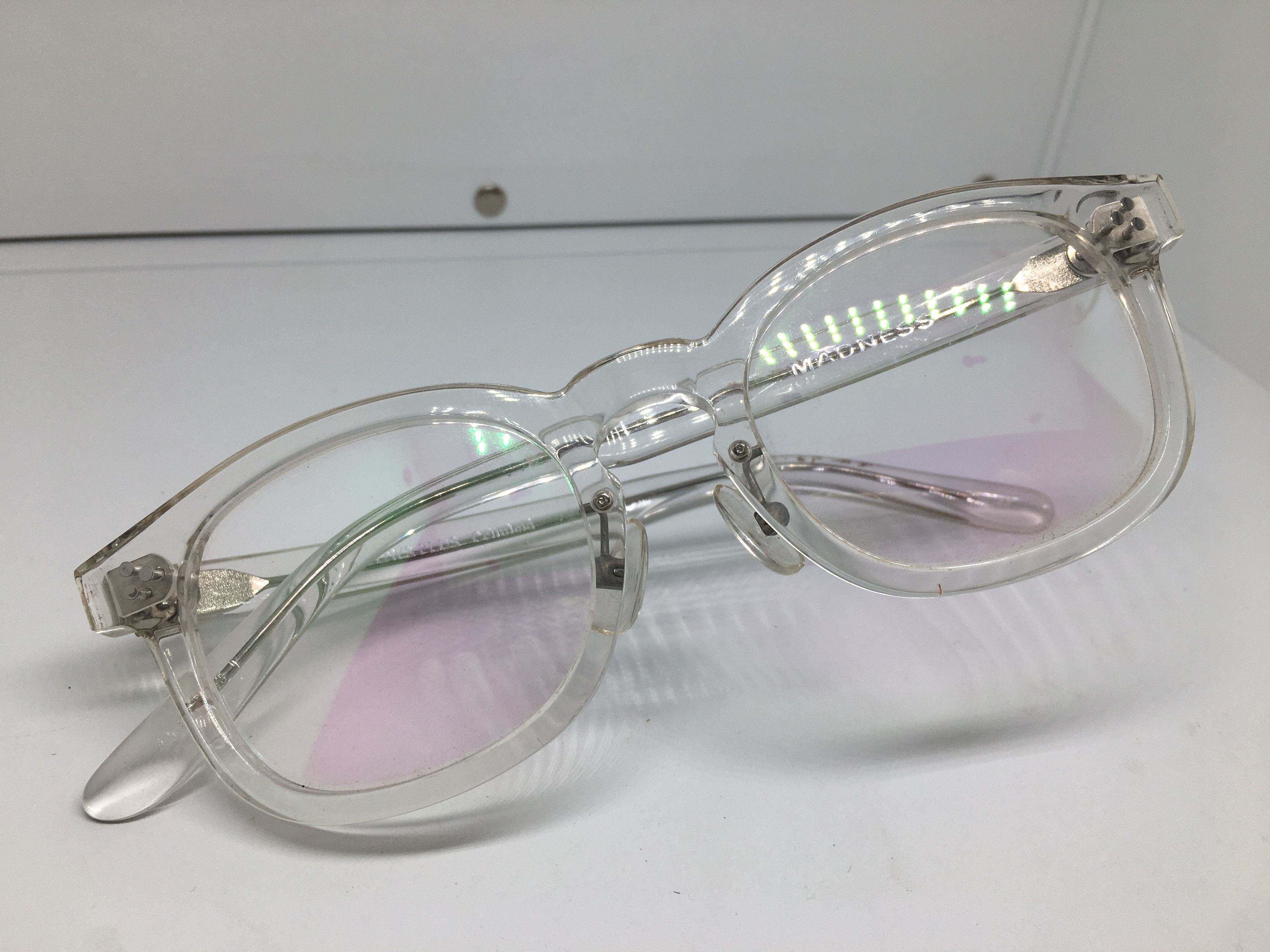 YELLOWS PLUS YELLOWS PLUS Clear Acetate Eyeglasses Frame Size ONE SIZE - 7 Thumbnail
