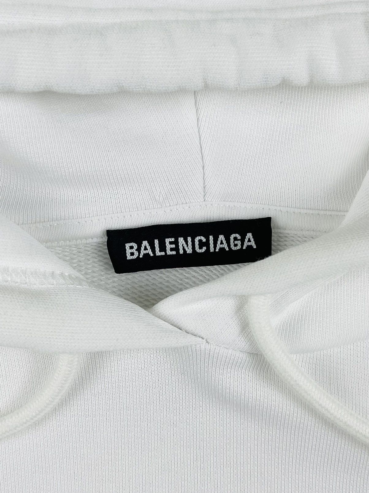 Balenciaga SS19 Balenciaga Rainbow Crest Logo Embroidered Hoodie White Size US L / EU 52-54 / 3 - 7 Thumbnail