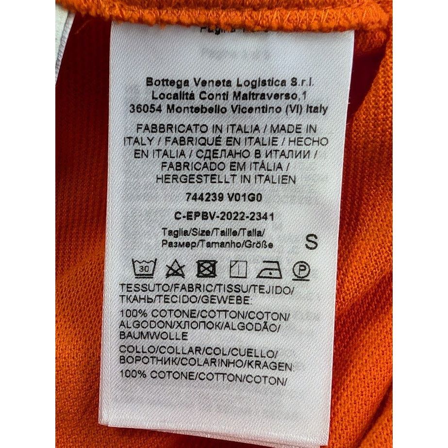 Bottega Veneta o1rshd1 Cotton Polo Shirt in Orange Size US S / EU 44-46 / 1 - 19 Thumbnail