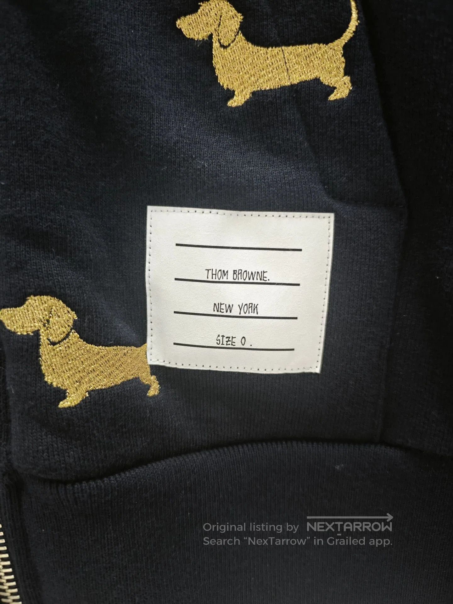 Thom Browne thom browne navy dog embroidery hoodie. Size US XXS / EU 40 - 5 Thumbnail