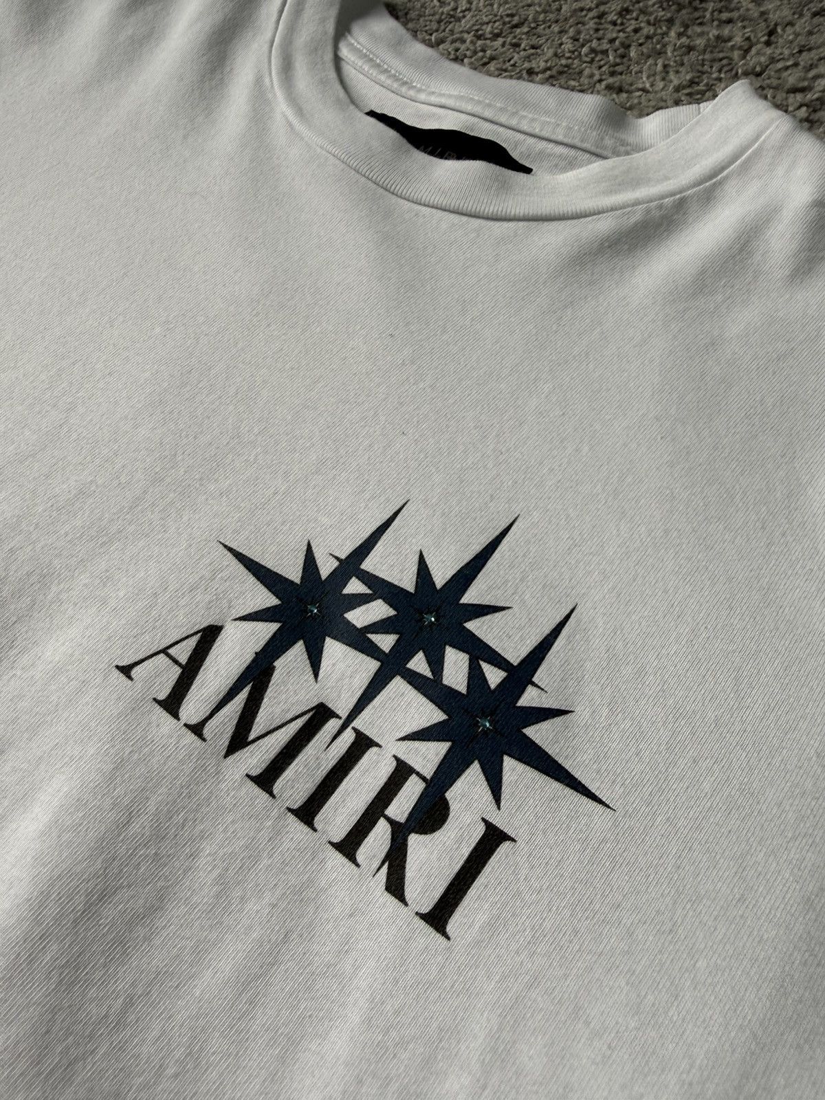 Amiri AMIRI Starburst Crystal Tee – Ivory (Size M) Size US M / EU 48-50 / 2 - 4 Thumbnail