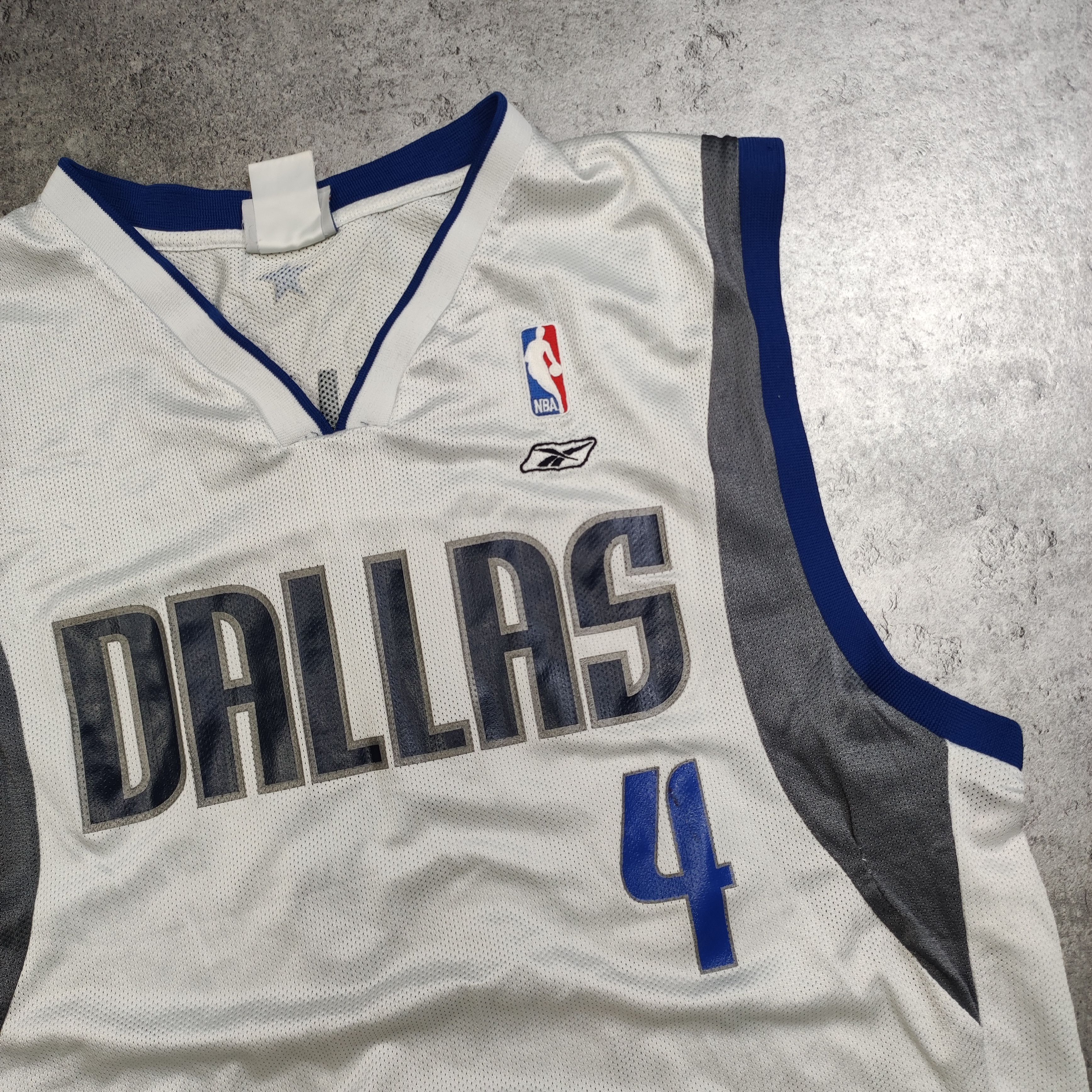 NBA × Vintage Vintage RARE Reebok NBA #4 Finley Dallas Basket Jersey Size US L / EU 52-54 / 3 - 4 Thumbnail