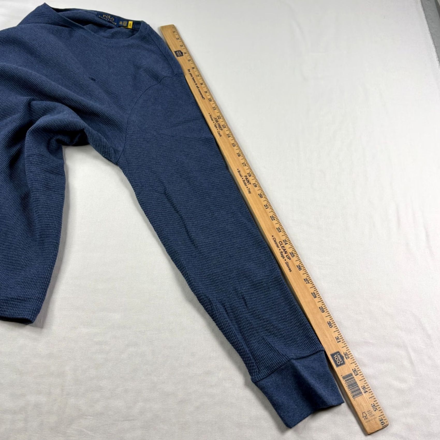 Polo Ralph Lauren Polo Ralph Lauren Sweatshirt Men 2XL Blue Waffle Knit Thermal Crew Neck Pullover Shirt Regular Size 2XL Mens Size US XXL / EU 58 / 5 - 6 Thumbnail