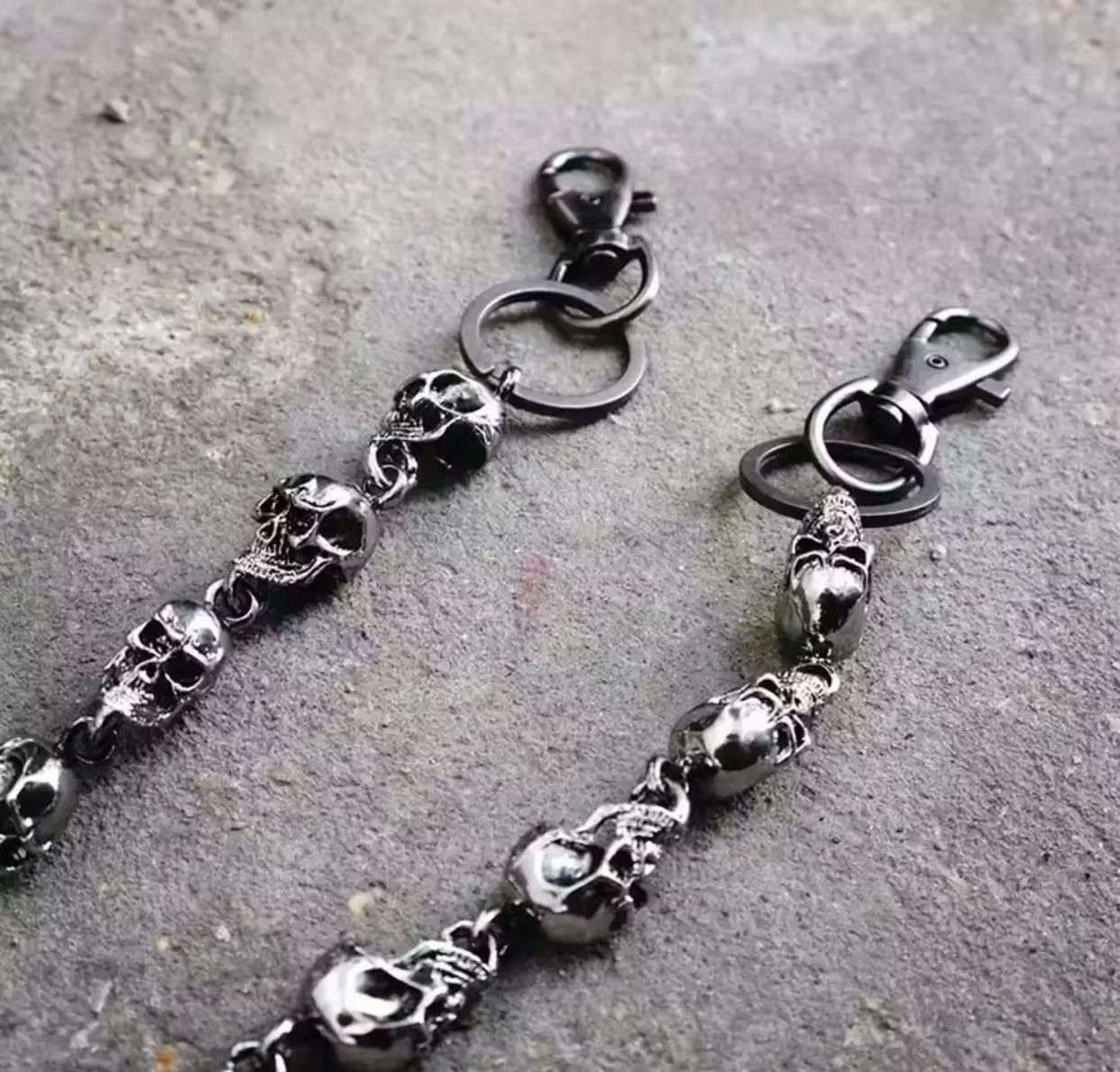 Jewelry Pocket Chain Skull Punk Rock Link Gothic Death Wallet Demon Size ONE SIZE - 3 Thumbnail