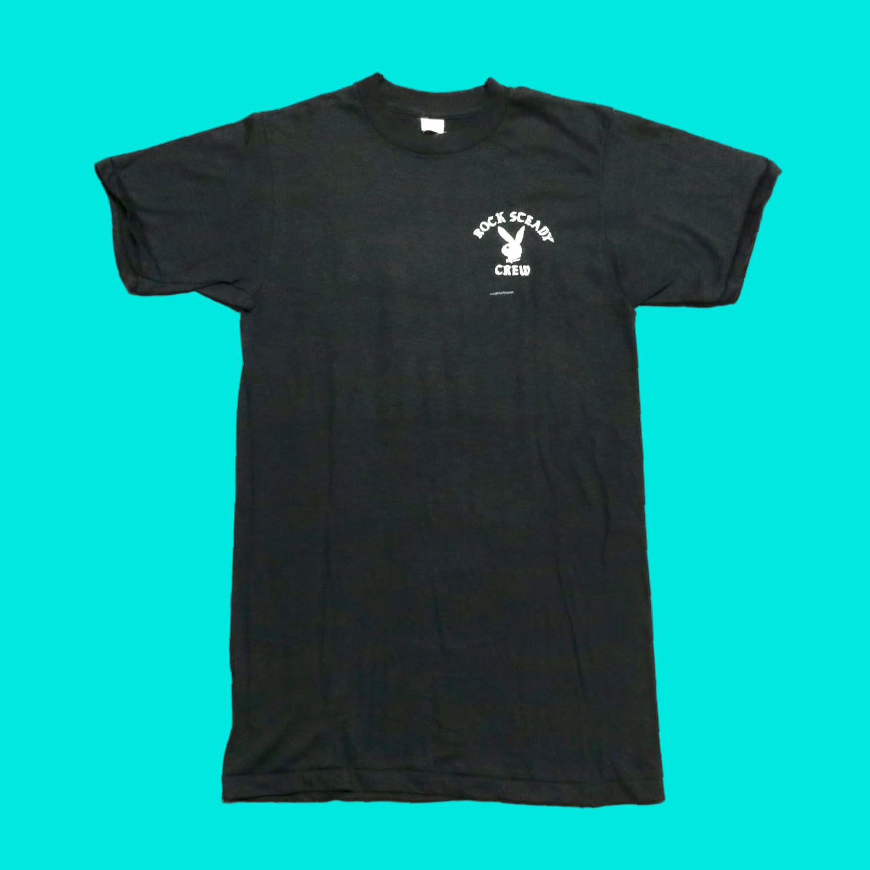 Vintage VINTAGE Rock Steady Crew Shirt M Black Mens T-Shirt USA Made in USA Tee Size US M / EU 48-50 / 2 - 1 Thumbnail