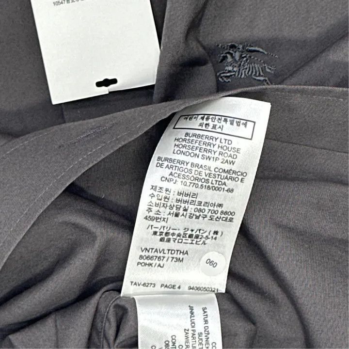 Burberry Burberry Burberry Gray Logo Long Sleeve Shirt for Men-2507 Size US L / EU 52-54 / 3 - 2 Thumbnail