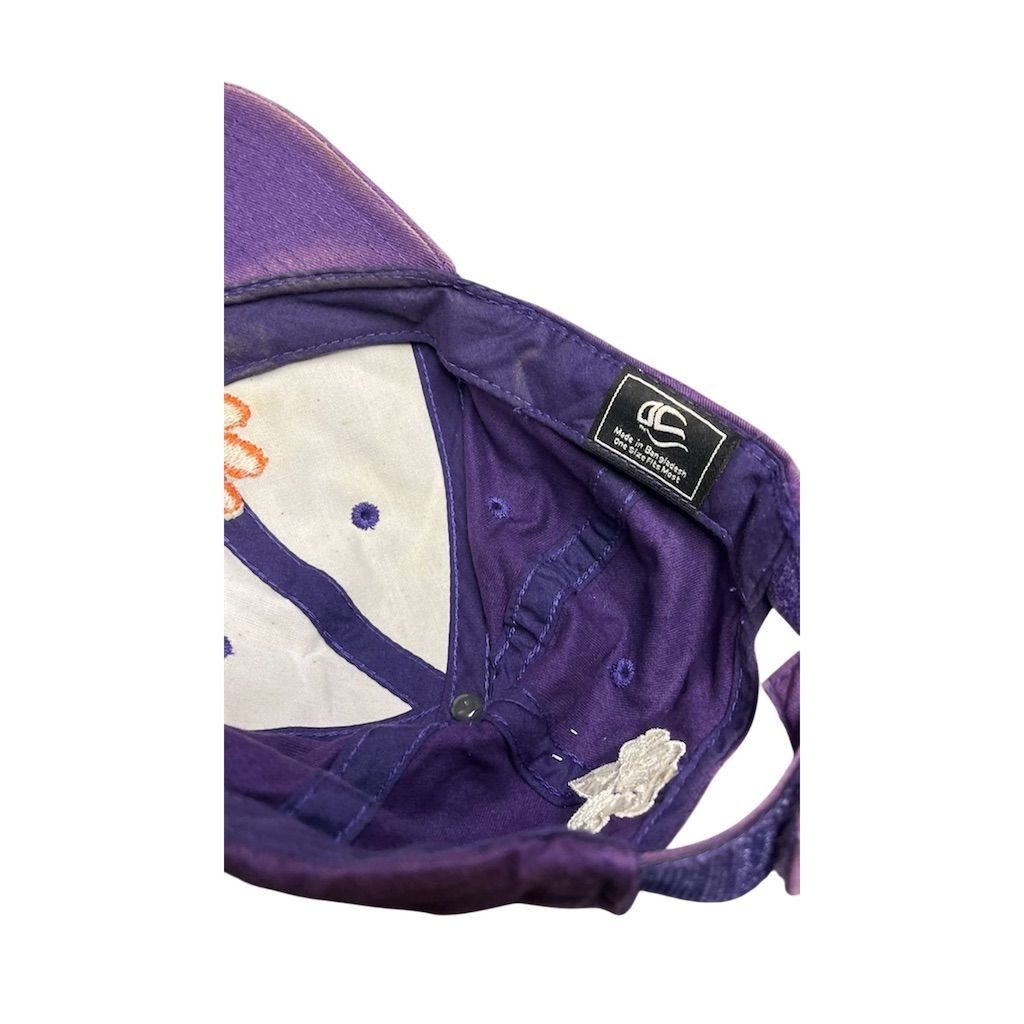 NCAA Purple Y2K Clemson Autographed Hat natural sun distress Size ONE SIZE - 10 Thumbnail