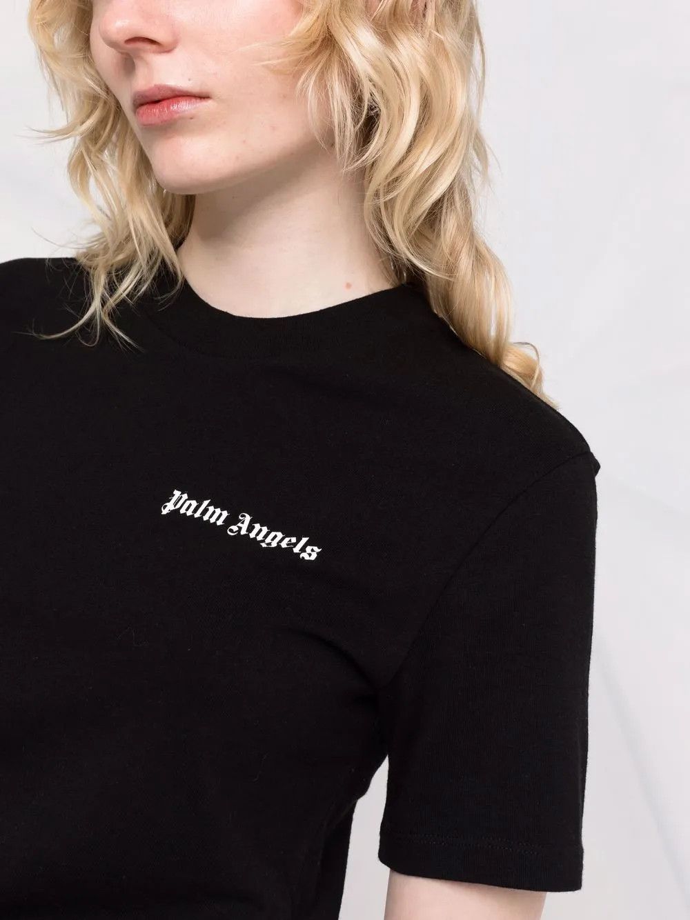 Palm Angels o1y1225 Crewneck T-Shirt in Black Size S / US 4 / IT 40 - 2 Thumbnail