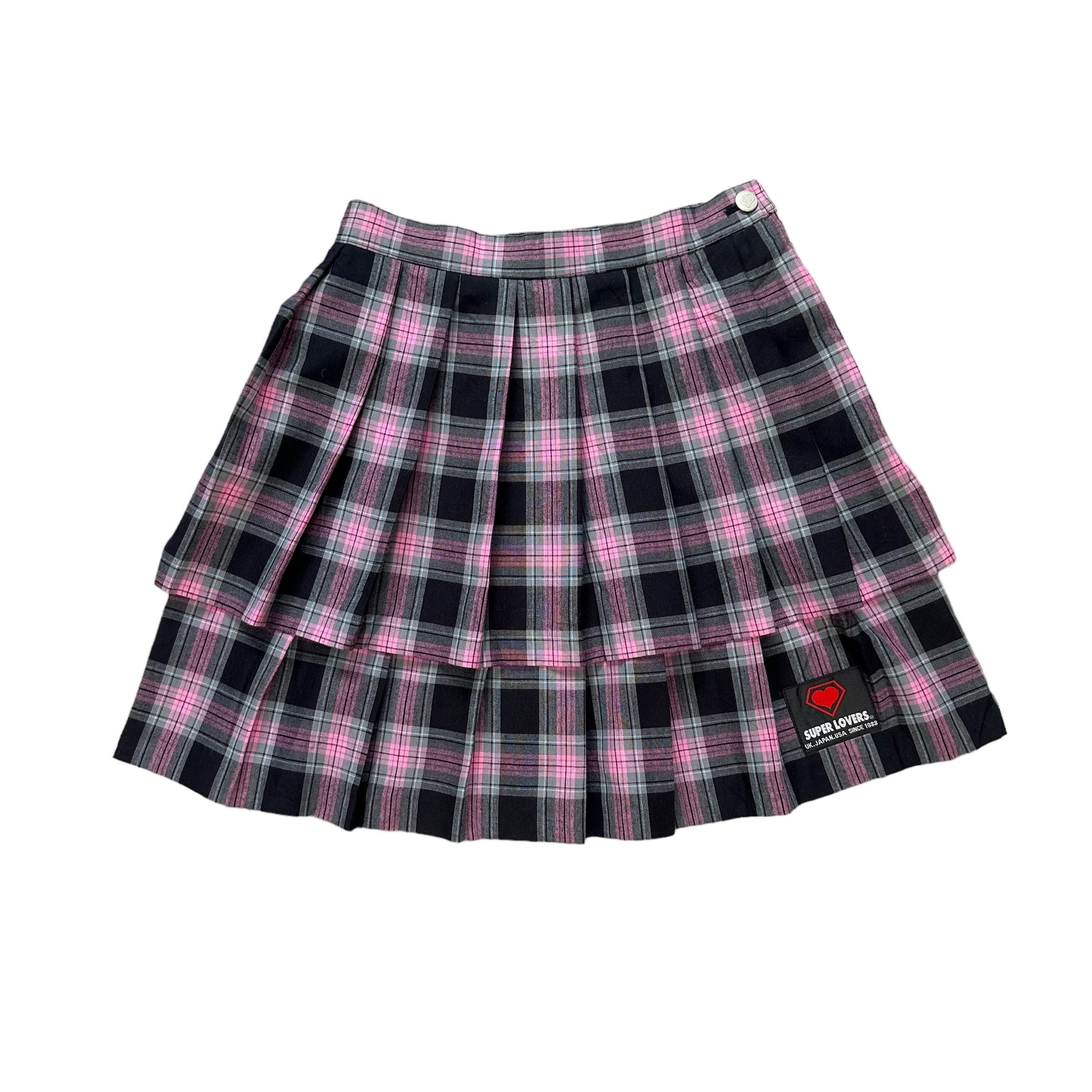 image of Lovers Rock Super Lovers Uk Japan Usa Checked Skirt 7997-71, Women's (Size 26)