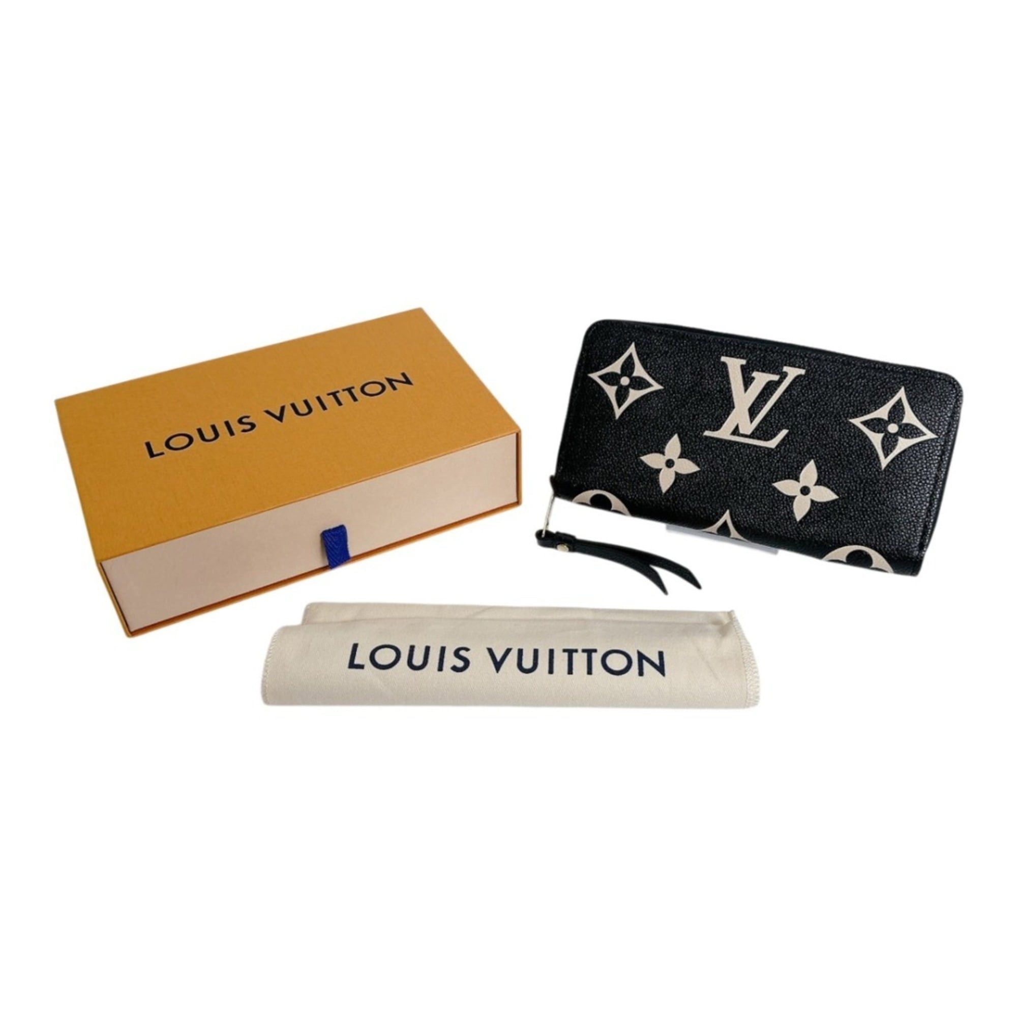 Louis Vuitton Louis Vuitton Zippy Wallet Monogram Empreinte M80481 Black/Beige Size ONE SIZE - 1 Thumbnail