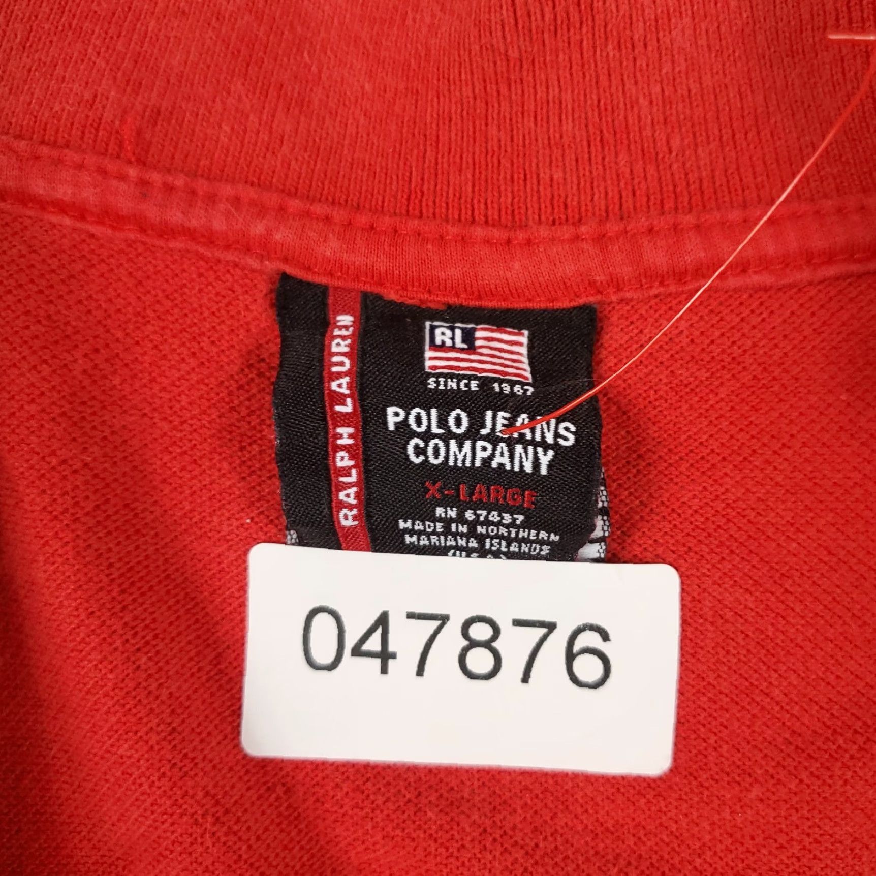 Ralph Lauren VINTAGE Ralph Lauren Polo Shirt Mens XL Red Solid Short Sleeve Polo, Button-Front, Classic American Style, Casual Wear, Men’s XL Size US XL / EU 56 / 4 - 6 Thumbnail