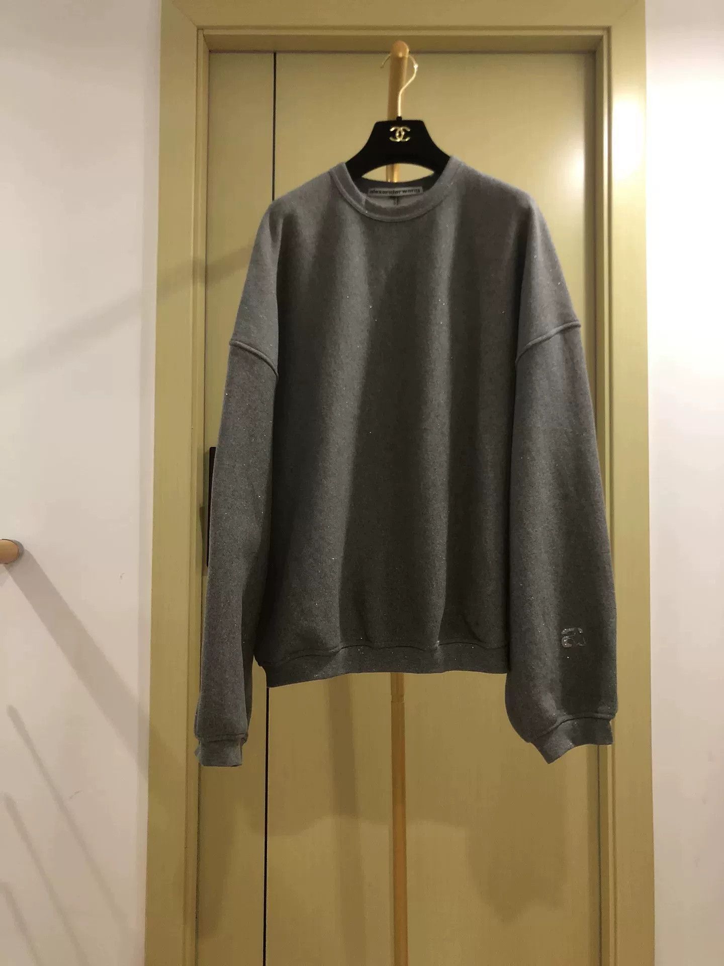 Alexander Wang Alexander Wang Gray Glitter Sweatshirt Size US L / EU 52-54 / 3 - 1 Thumbnail