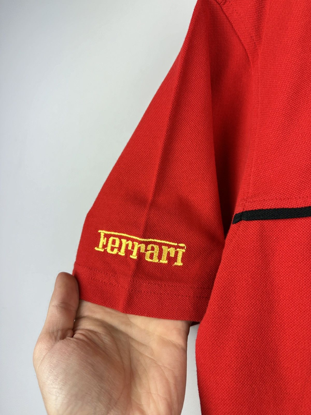 Ferrari × Vintage Vintage 90’s Ferrari Michael Schumacher Racing Polo T-shirt Size US M / EU 48-50 / 2 - 6 Thumbnail
